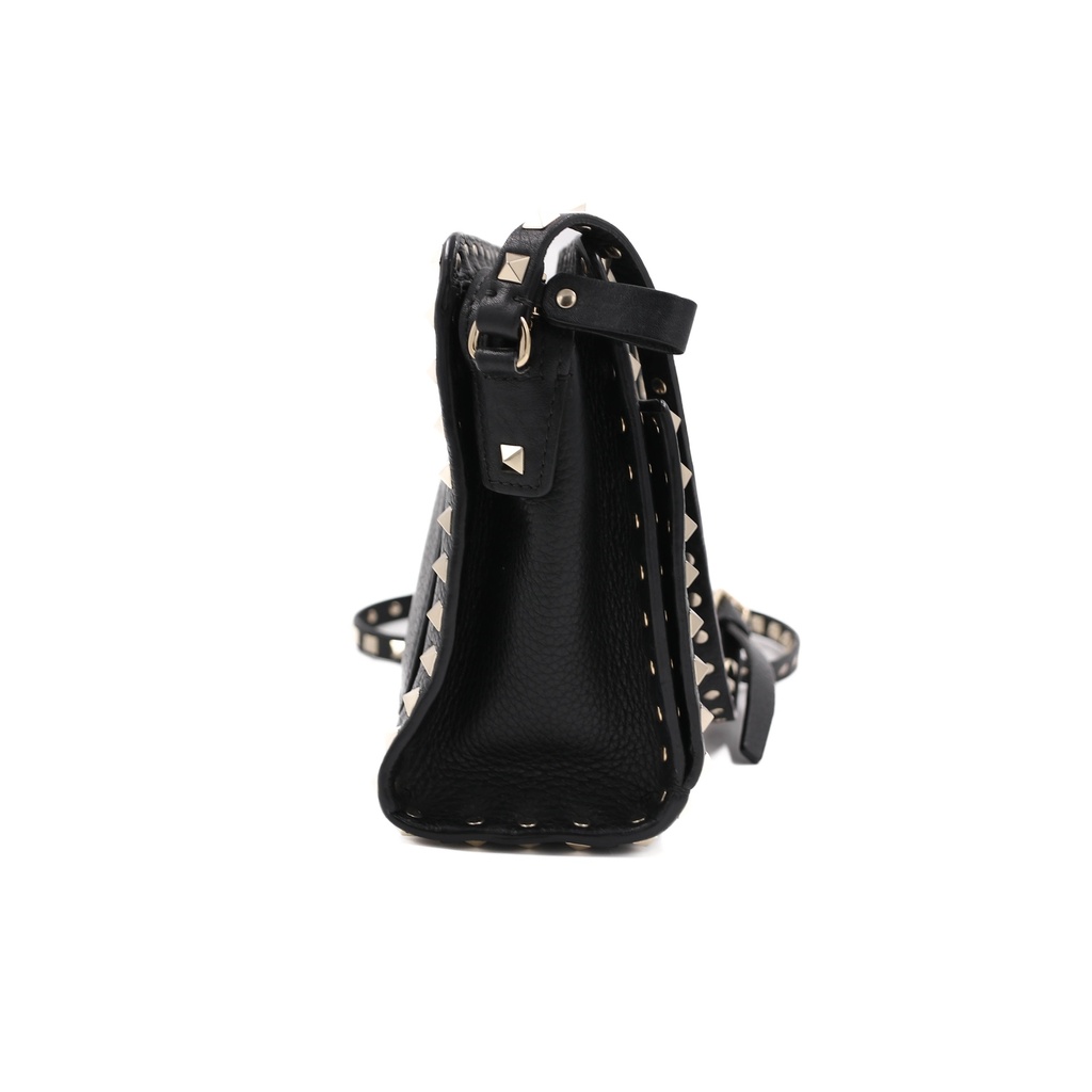 Valentino Small Rockstud Grainy Calfskin Crossbody Bag
