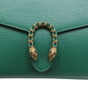 Gucci Calfskin Mini Dionysus Chain Wallet Green Emerald