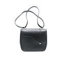 Gucci Leather Equestrian Crossbody Black 740988