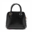 Gucci Calfskin Mini Horsebit 1955 Top Handle Bag Black 640716