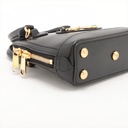 Gucci Calfskin Mini Horsebit 1955 Top Handle Bag Black 640716