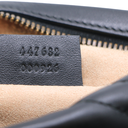 Gucci Calfskin Matelasse Small GG Marmont Chain Shoulder Bag Black 447632
