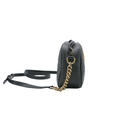 Gucci Calfskin Matelasse Small GG Marmont Chain Shoulder Bag Black 447632