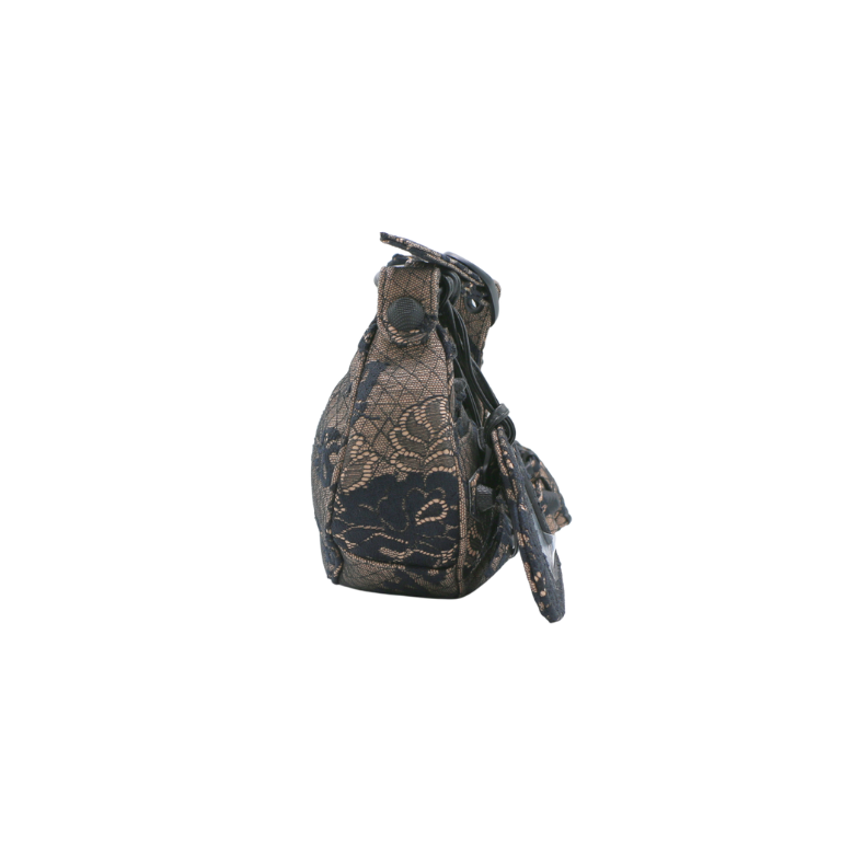 Balenciaga Le Cagole XS Canvas Shoulder Bag Black