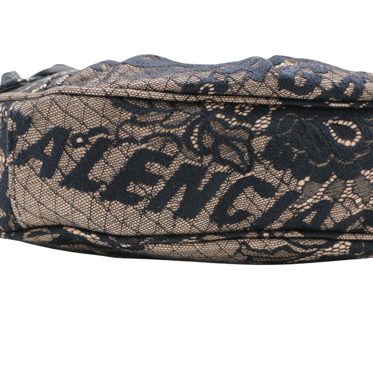 Balenciaga Le Cagole XS Canvas Shoulder Bag Black