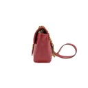 Gucci Calfskin Matelasse Small GG Marmont Shoulder Bag Red 443497