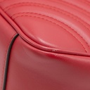 Gucci Calfskin Matelasse Small GG Marmont Shoulder Bag Red 443497