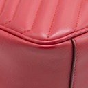 Gucci Calfskin Matelasse Small GG Marmont Shoulder Bag Red 443497