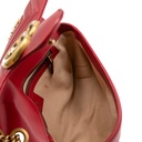 Gucci Calfskin Matelasse Small GG Marmont Shoulder Bag Red 443497