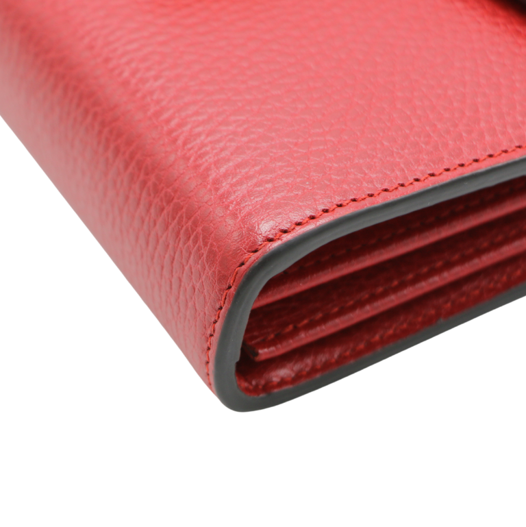 Gucci Calfskin Mini Dionysus Wallet on Chain Red 401231