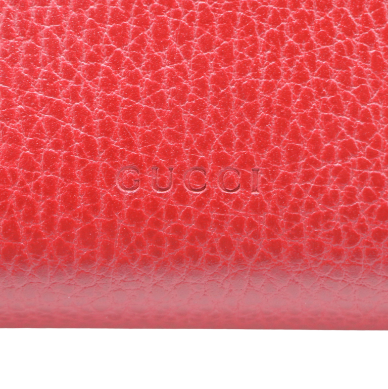 Gucci Calfskin Mini Dionysus Wallet on Chain Red 401231