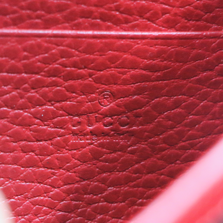 Gucci Calfskin Mini Dionysus Wallet on Chain Red 401231
