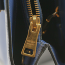 Prada Saffiano Lux Bi-Color Medium Tote Bluette Black