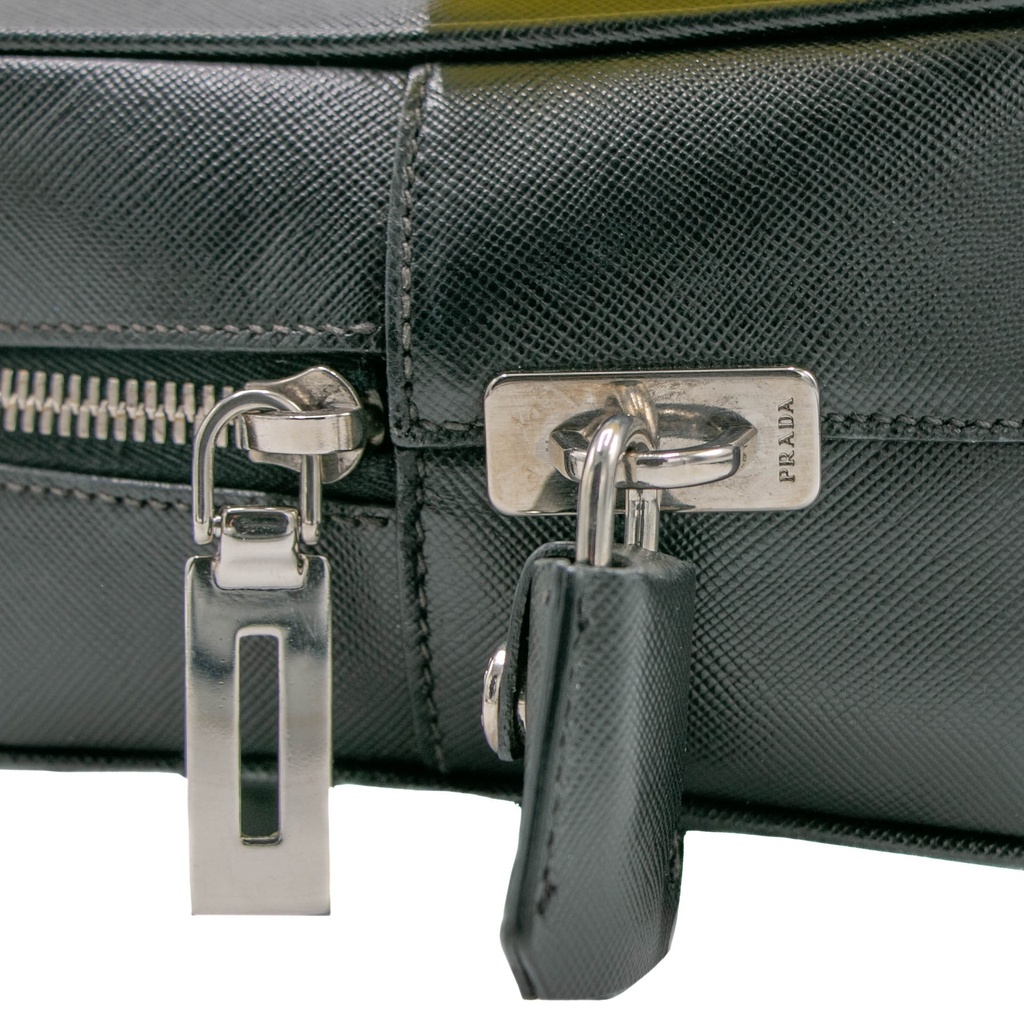 Prada Saffiano Bauletto Handbag