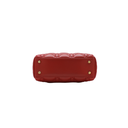 Christian Dior Lambskin Cannage Mini Lady Dior Red
