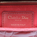 Christian Dior Lambskin Cannage Mini Lady Dior Red