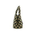 Prada Symbole Embroidered Fabric Tote Bag 1BG462
