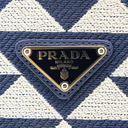 Prada Symbole Embroidered Fabric Tote Bag 1BG462