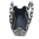 Prada Symbole Embroidered Fabric Tote Bag 1BG462