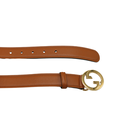 Gucci GG Logo Buckle Belt Brown In Size 70 28 734771