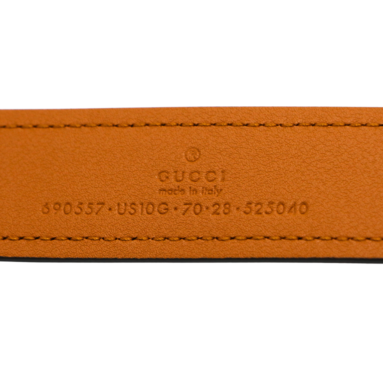 Gucci GG Logo Buckle Belt Brown In Size 70 28 734771