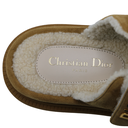 Christian Dior Dioract Sandal Beige Slide Goatskin In Size 41
