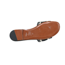 Christian Dior Dway Slide Black Embroidered Cotton In Size 37 1/2