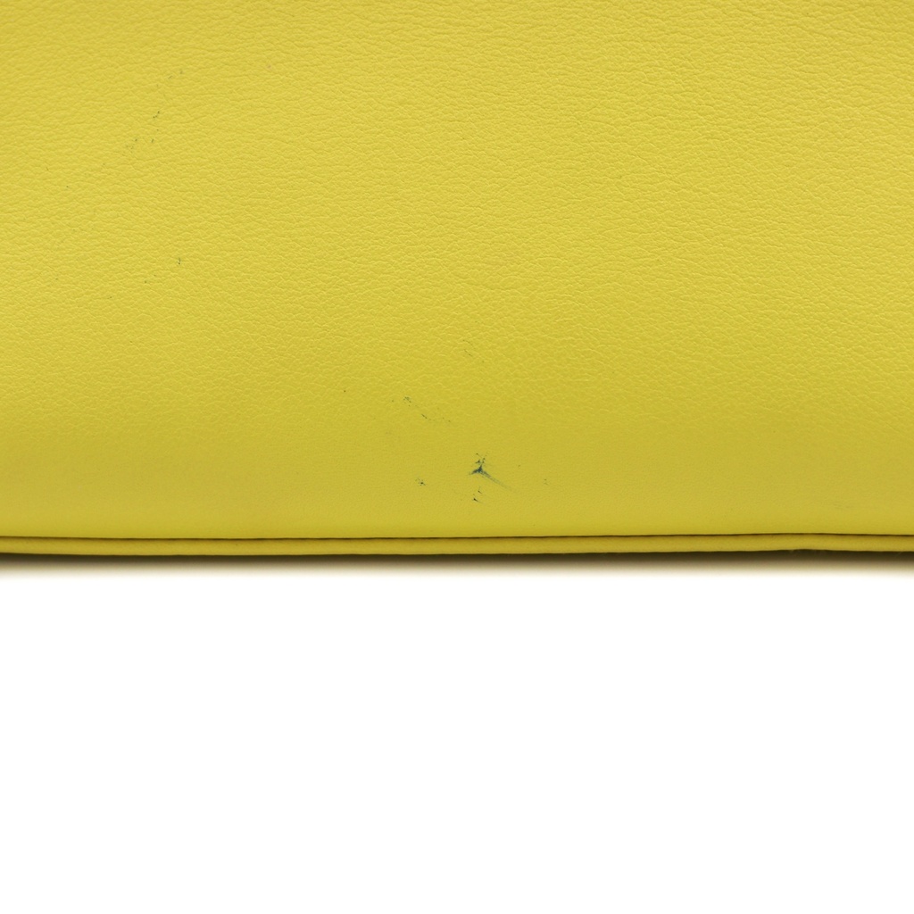 Hermes Swift Kelly Pochette Clutch Lime Like New Full Set
