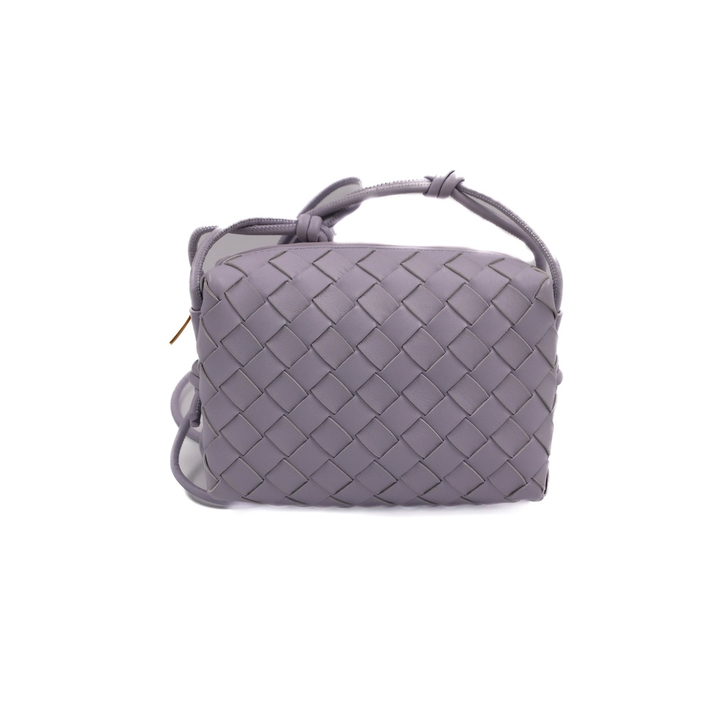 Bottega Veneta Nappa Intrecciato Mini Loop Camera Bag Light Purple