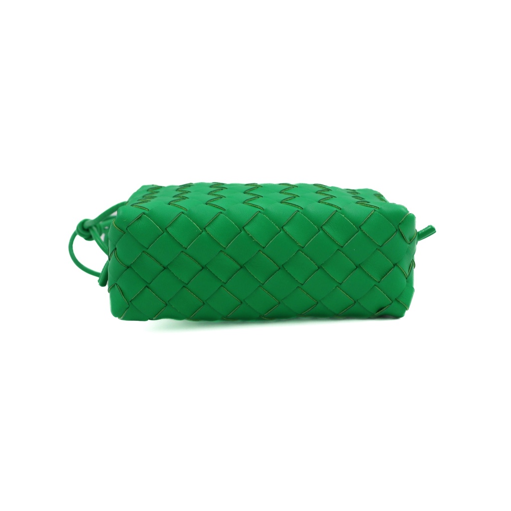 Bottega Veneta Nappa Intrecciato Mini Loop Camera Bag Parakeet