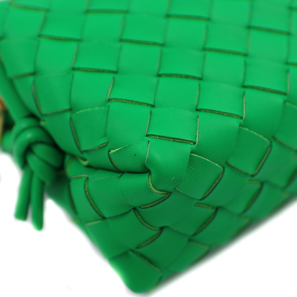 Bottega Veneta Nappa Intrecciato Mini Loop Camera Bag Parakeet