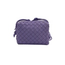 Bottega Veneta Nappa Intrecciato Mini Loop Camera Bag Purple