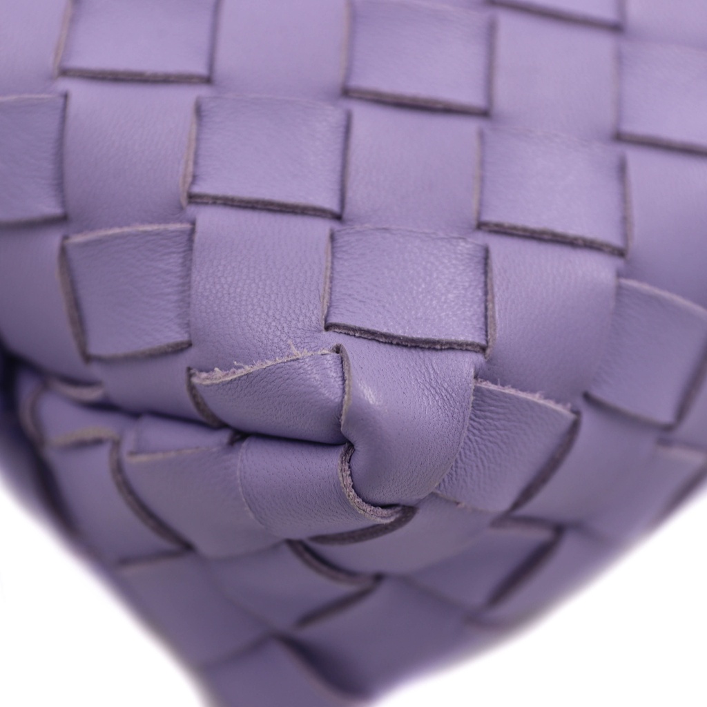 Bottega Veneta Nappa Intrecciato Mini Loop Camera Bag Purple