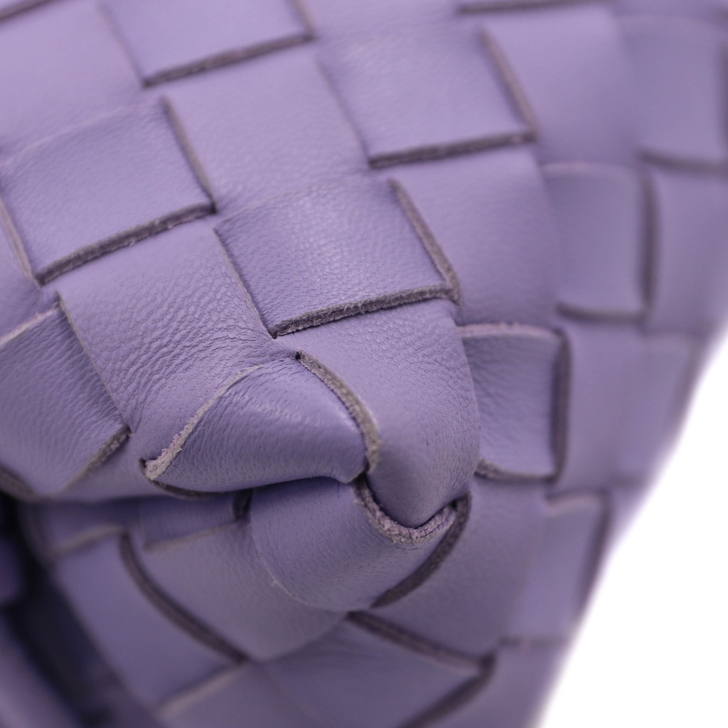 Bottega Veneta Nappa Intrecciato Mini Loop Camera Bag Purple