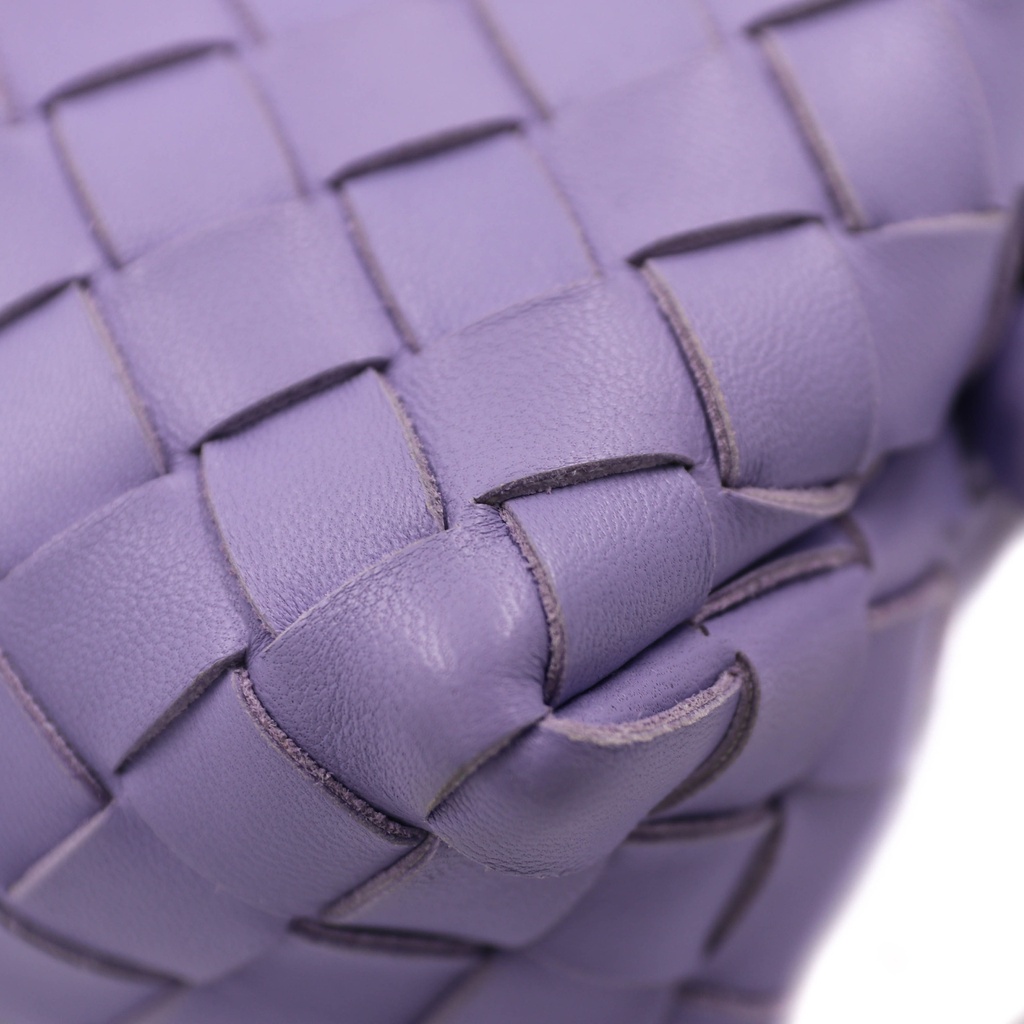 Bottega Veneta Nappa Intrecciato Mini Loop Camera Bag Purple