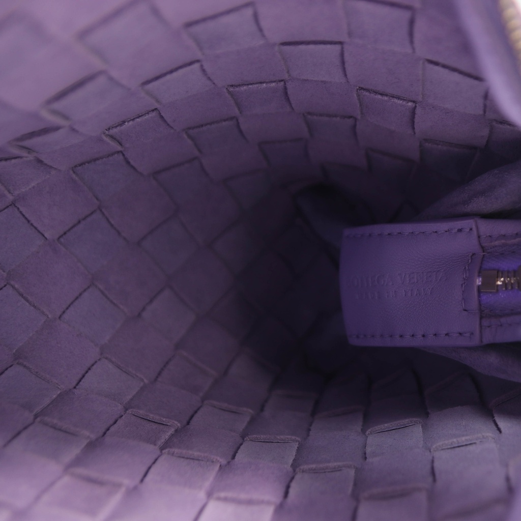 Bottega Veneta Nappa Intrecciato Mini Loop Camera Bag Purple
