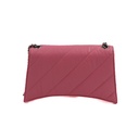 Balenciaga Crushed Calfskin Quilted Small Crush Chain Bag Sweet Pink