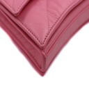 Balenciaga Crushed Calfskin Quilted Small Crush Chain Bag Sweet Pink