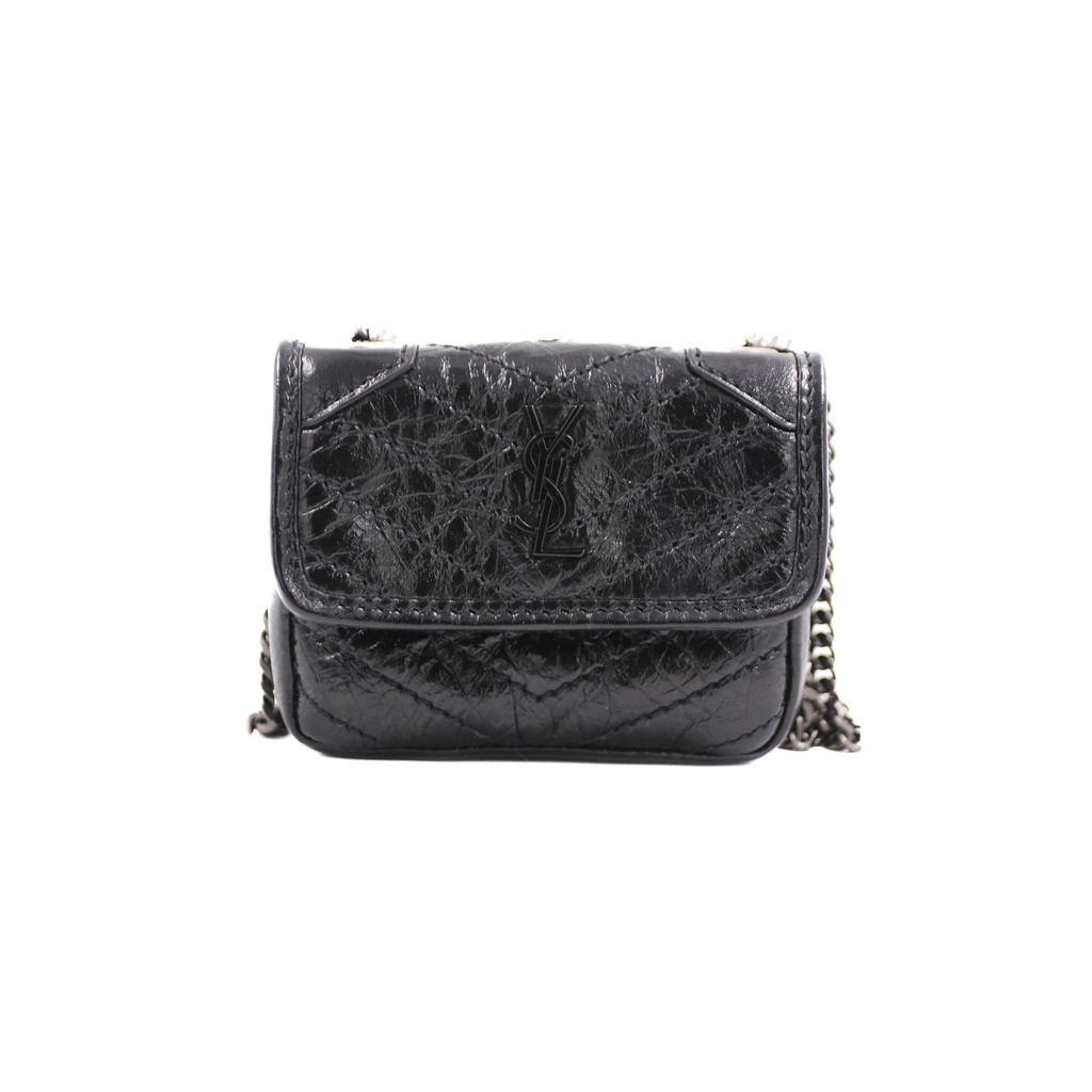 Saint Laurent Leather Niki Mini Black