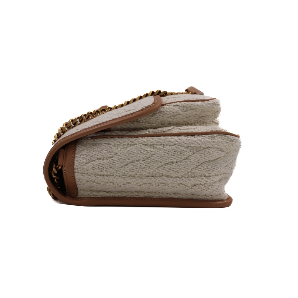 Saint Laurent Medium Niki Monogram Chain Bag Soy Milk