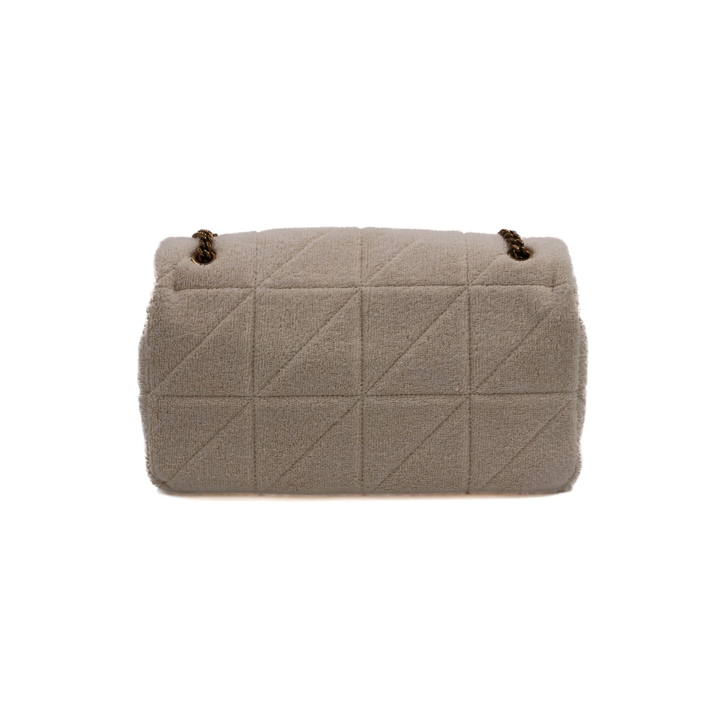 Saint Laurent Terry Patchwork Monogram Medium Jamie Tropical Sand