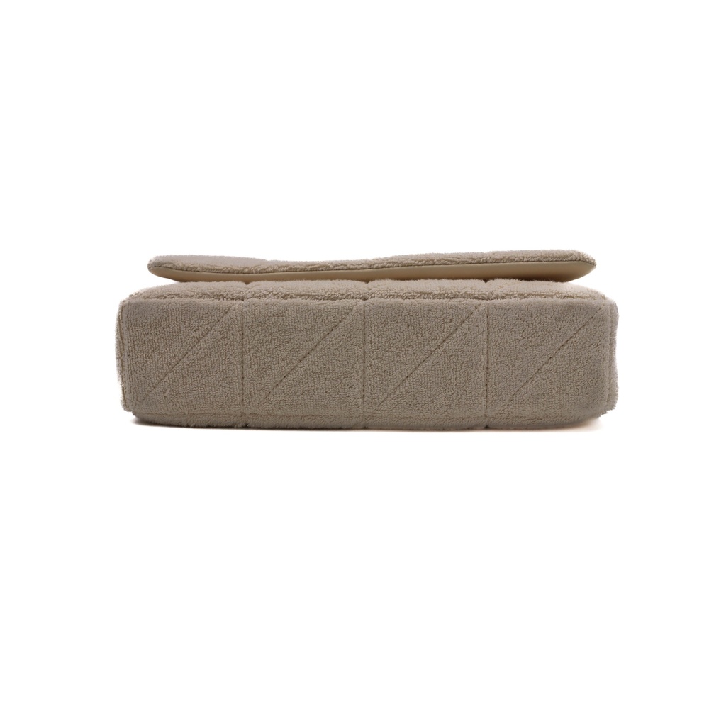 Saint Laurent Terry Patchwork Monogram Medium Jamie Tropical Sand