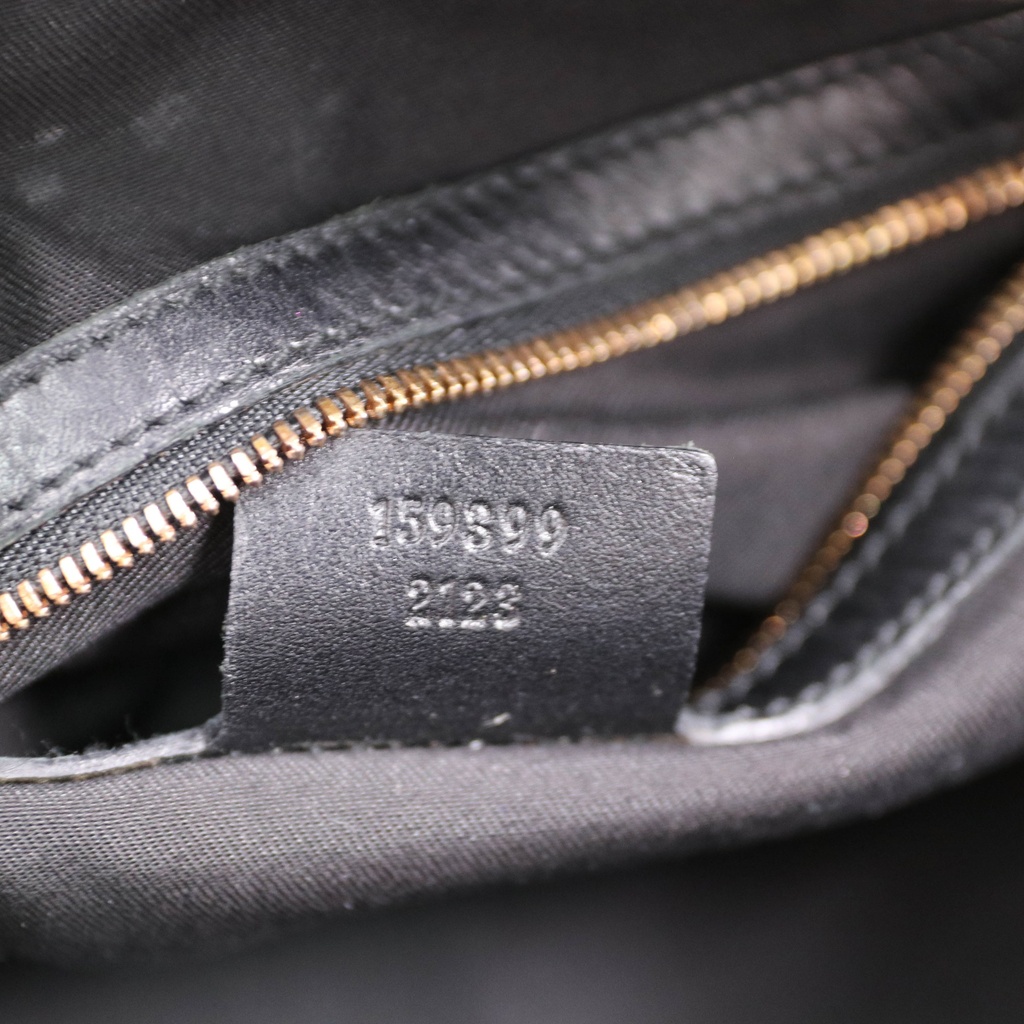 Gucci Guccissima Leather Wave Boston Bag 159399 Black
