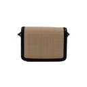 Saint Laurent Suede Quilted Monogram Small Solferino Satchel Burro Black