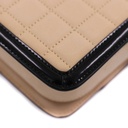 Saint Laurent Suede Quilted Monogram Small Solferino Satchel Burro Black