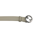 Gucci GG Logo Buckle Belt White In Size 80 32 734771