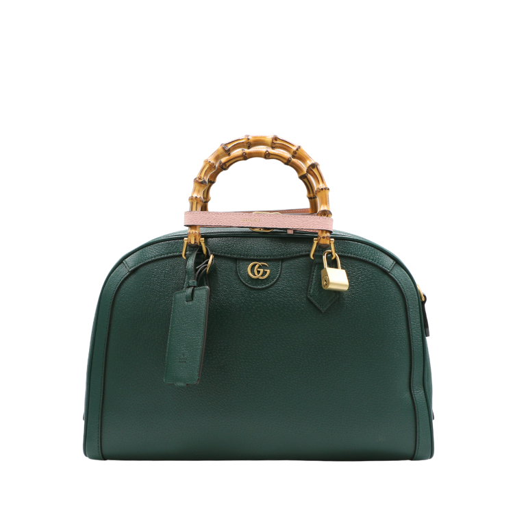Gucci Diana Medium Duffle BAG Green 705373 Leather
