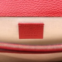 Gucci Dollar Calfskin Swarovski Crystal Small Dionysus Shoulder Bag Hibiscus Red