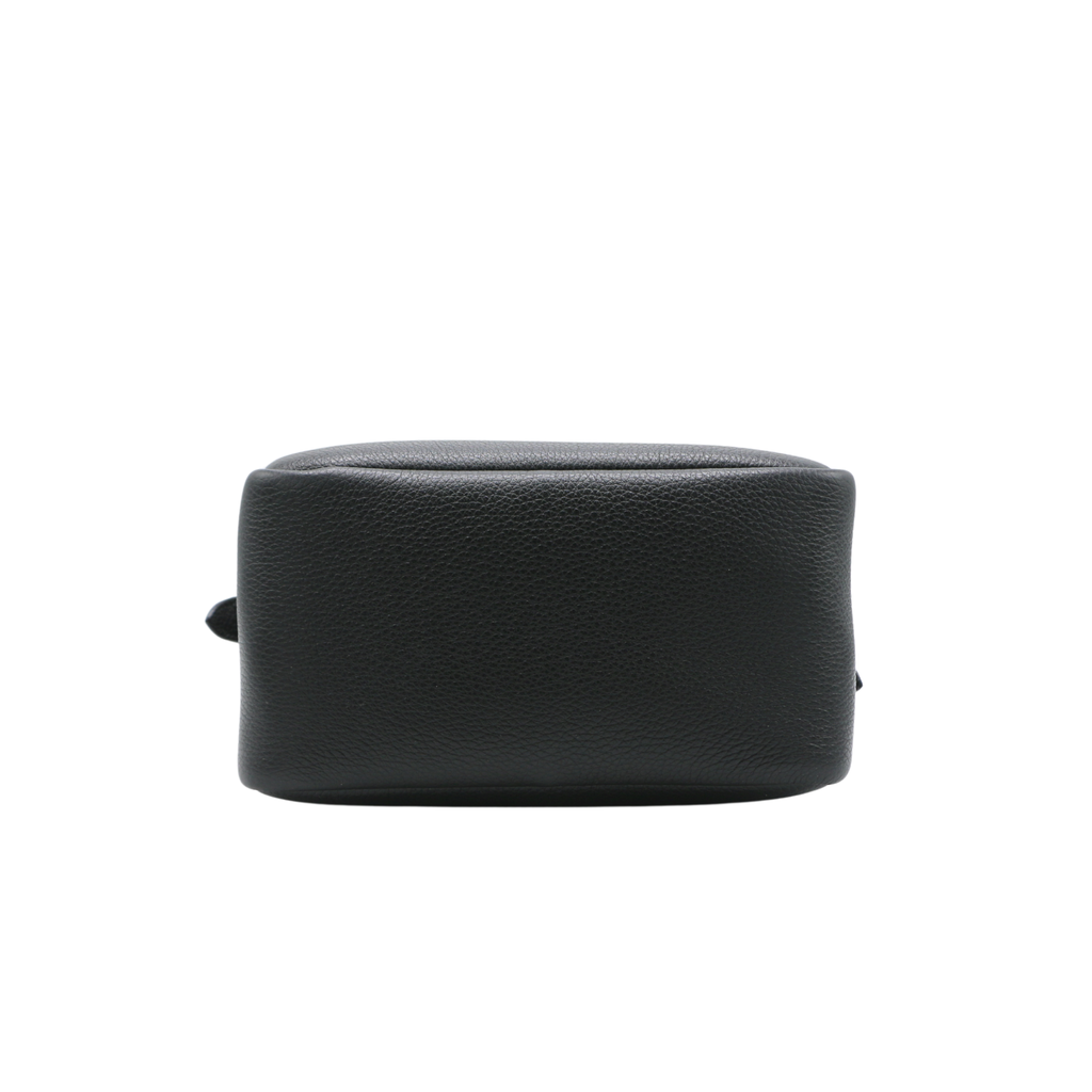 Prada Logo-Embellished Leather Small Bag Black