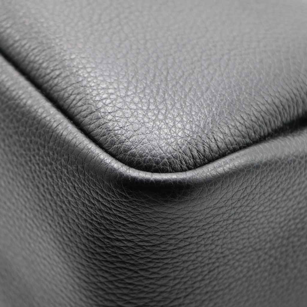 Prada Logo-Embellished Leather Small Bag Black